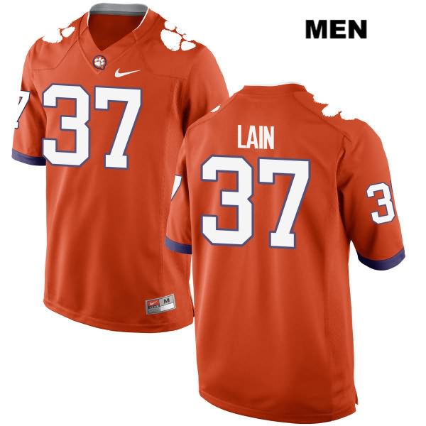 Men's Clemson Tigers #37 Ryan Mac Lain Stitched Orange Authentic Nike NCAA College Football Jersey VUP1146DP